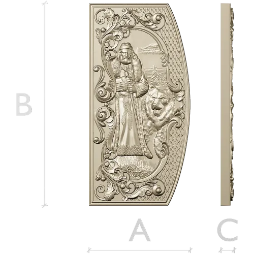 Veles Guardian - high-relief 3D STL panel for CNC