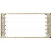 Резная прямоугольная рамка с декоративными вставками - STL для ЧПУ