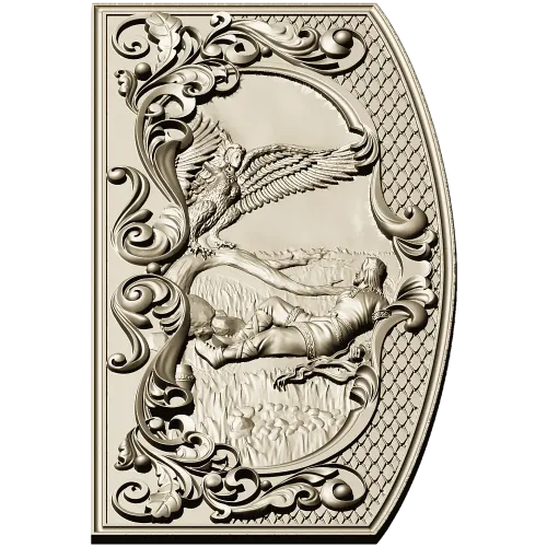 Gamayun Relief Panel STL for CNC carving