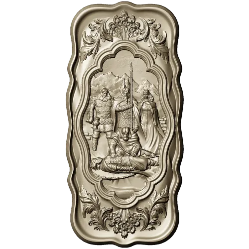 Death of Baldr - high-relief 3D STL for CNC carving