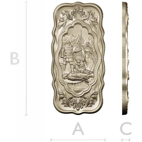 Death of Baldr - high-relief 3D STL for CNC carving