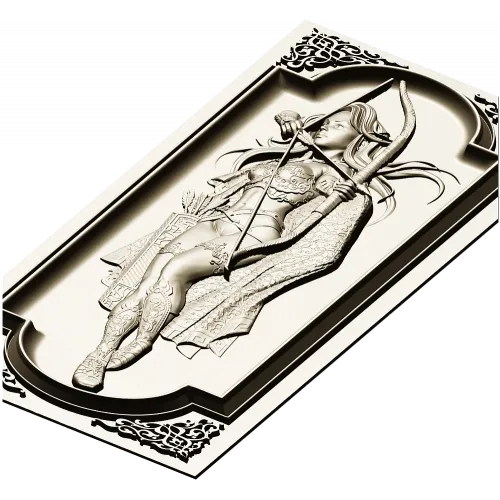 Archeress Relief Panel STL