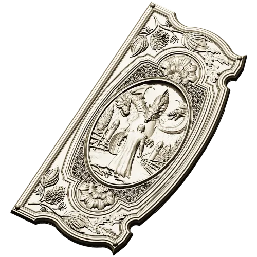 Guardian of the Kalinov Bridge - high-relief STL panel for CNC