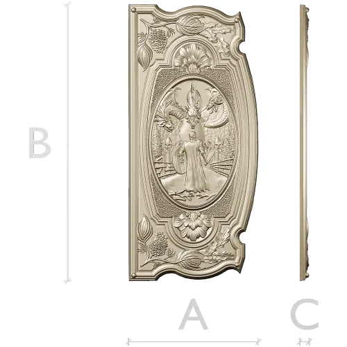Guardian of the Kalinov Bridge - high-relief STL panel for CNC