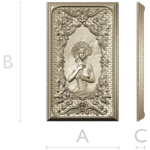 Kupala's Night - Ornate Bas-Relief Panel 3D Model (STL)