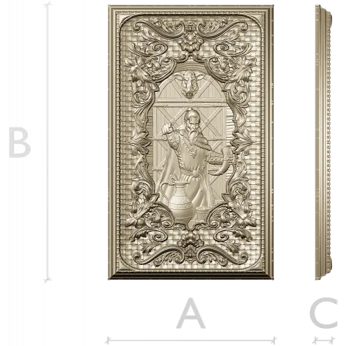 Loki Relief Panel - STL 3D Model for CNC Carving