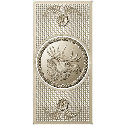 Elk Medallion Decorative Panel STL for CNC