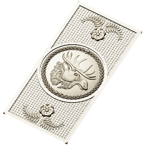 Elk Medallion Decorative Panel STL for CNC