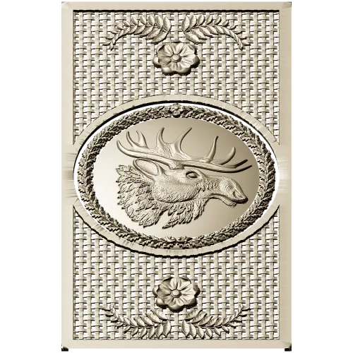 Elk Medallion Decorative Panel STL for CNC
