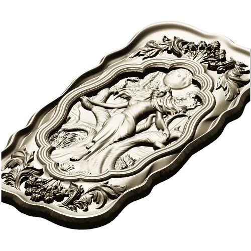 Moonlit Mara - Ornate Relief Panel STL for CNC