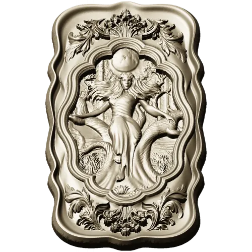 Moonlit Mara - Ornate Relief Panel STL for CNC