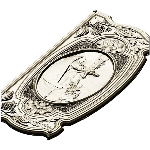 Boatman relief panel - STL 3D model for CNC carving