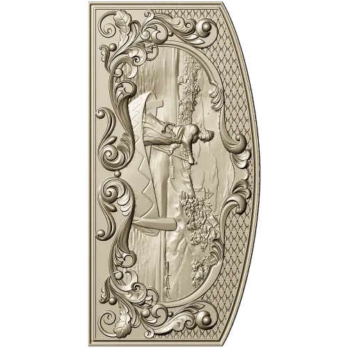 Boatman Relief Panel - Decorative 3D STL for CNC