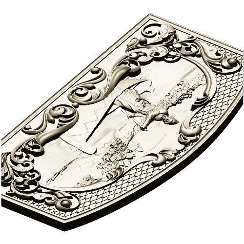 Boatman Relief Panel - Decorative 3D STL for CNC