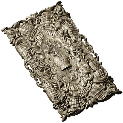 Коронная декоративная панель - 3D модель STL для ЧПУ