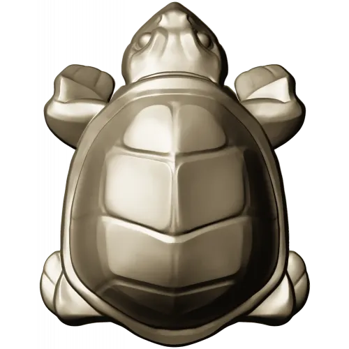 Turtle relief STL model for CNC wood carving