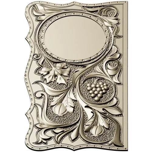 Vine & Grape Backgammon Panel - STL 3D Model for CNC