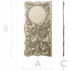 Vine & Grape Backgammon Panel - STL 3D Model for CNC