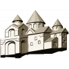 Каменная крепость - 3D панель STL для ЧПУ