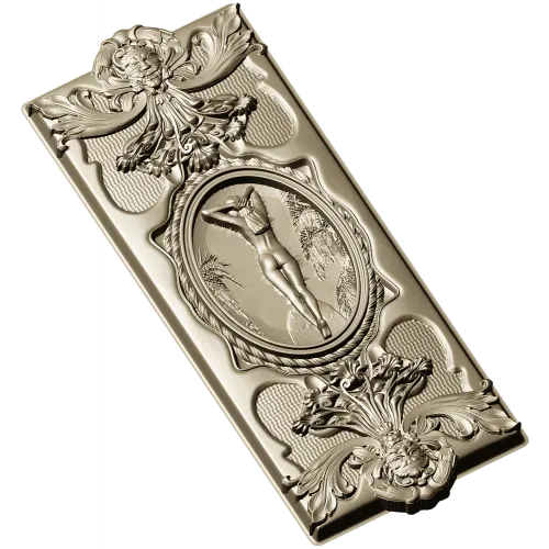 Elegant Rococo Medallion Relief STL