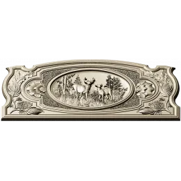 Forest Deer Medallion Panel