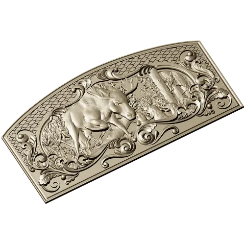Moose Hunt Relief - STL 3D model for CNC milling