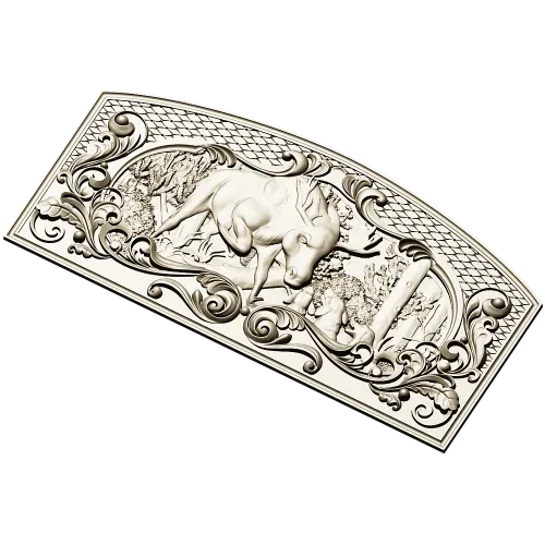 Moose Hunt Relief - STL 3D model for CNC milling