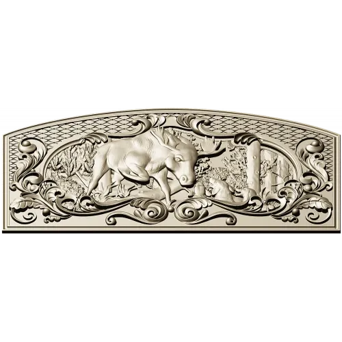 Moose Hunt Relief - STL 3D model for CNC milling