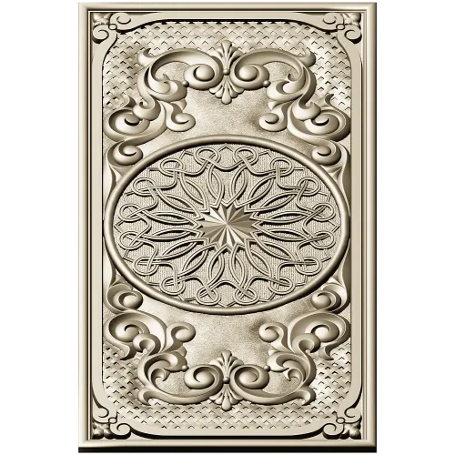 Ornamental Backgammon Panel 3D STL for CNC Milling