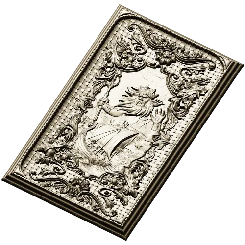 Декоративная панель "Ньерд" - 3D STL рельеф для ЧПУ