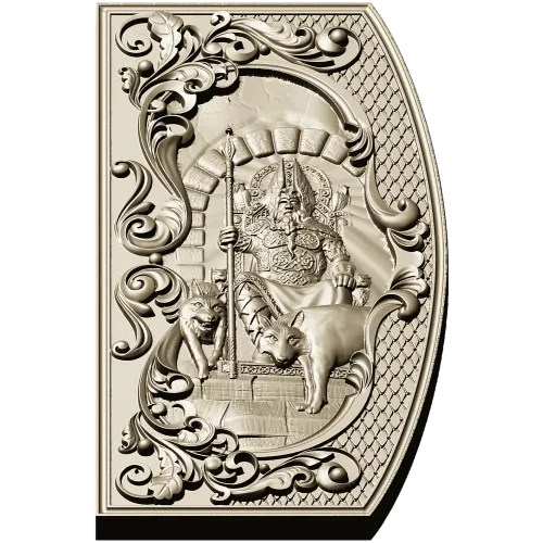 3D модель Odin - рельефное панно для ЧПУ