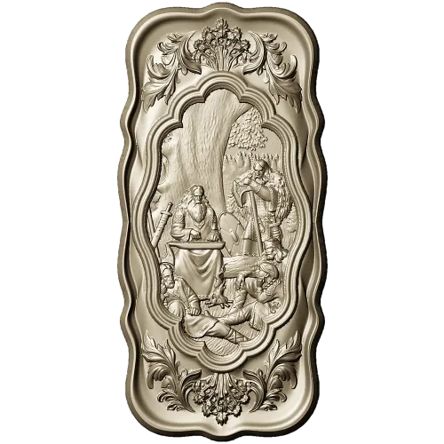 Song of Bayan - high-relief panel STL for CNC