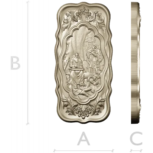 Song of Bayan - high-relief panel STL for CNC
