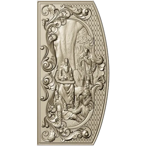Song of Boyan - high-relief STL panel for CNC