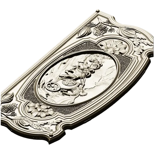 Carriage Ride Medallion - STL 3D model for CNC carving