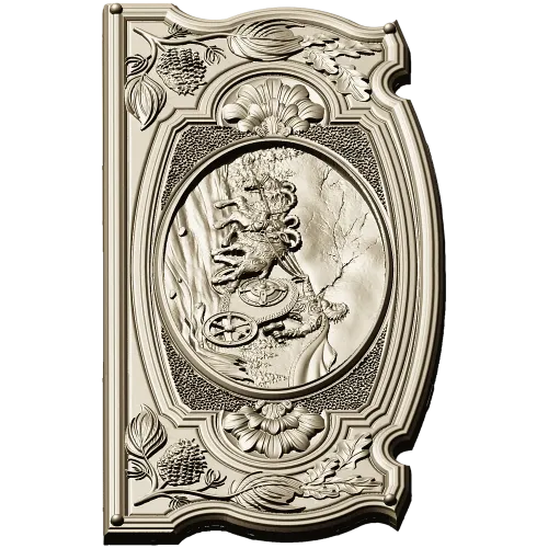 Carriage Ride Medallion - STL 3D model for CNC carving