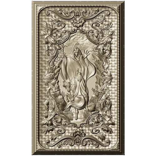 Прорицание Вельвы - барочное панно в формате STL для ЧПУ