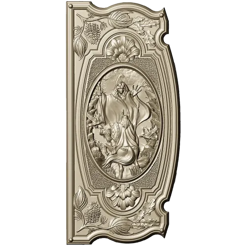 Volva's Prophecy - ornate CNC relief panel stl