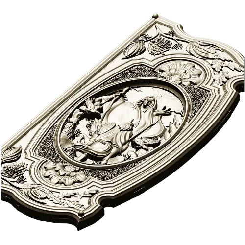 Volva's Prophecy - ornate CNC relief panel stl