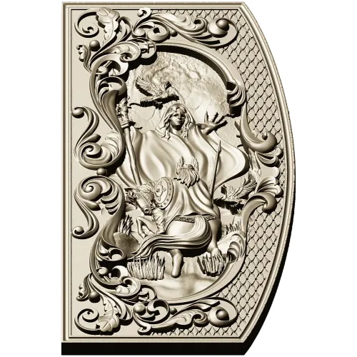 Prophecy of the Vlva - high-relief decorative panel STL