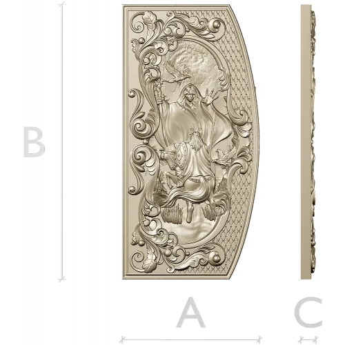 Prophecy of the Vlva - high-relief decorative panel STL