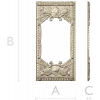 Heraldic Woven Frame - STL 3D model for CNC milling