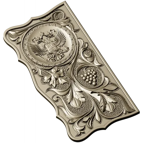 Russian Coat of Arms Panel STL - decorative relief for CNC