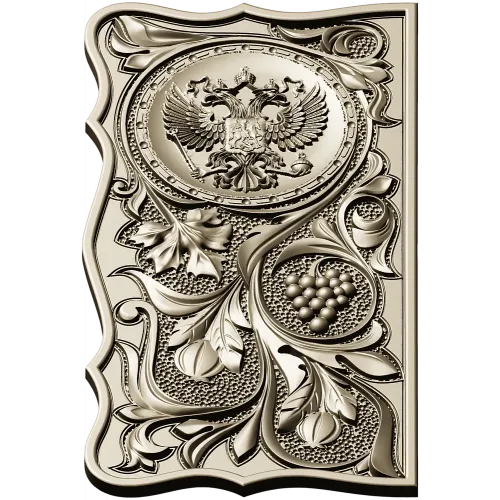 Russian Coat of Arms Panel STL - decorative relief for CNC