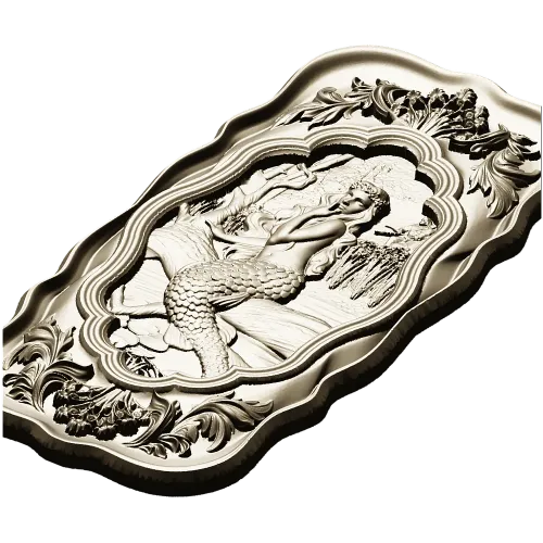 Русалка на камне - 3D модель STL для ЧПУ