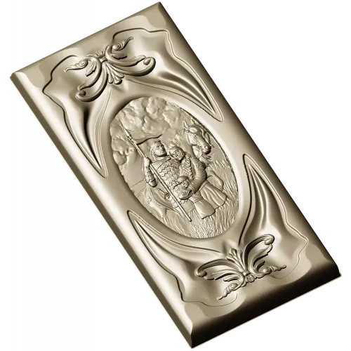Rus Bogatyr Vertical Relief Panel STL