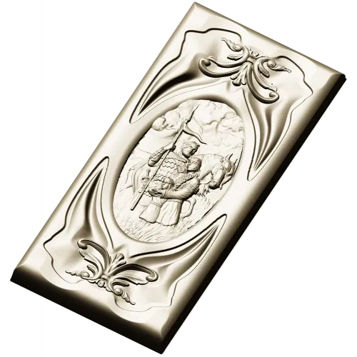 Rus Bogatyr Vertical Relief Panel STL