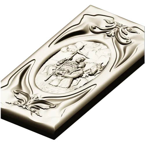 Rus Bogatyr Vertical Relief Panel STL