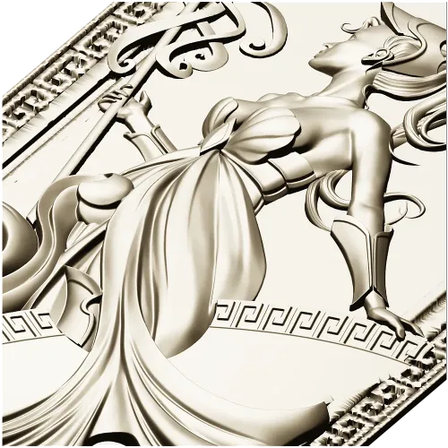Grecian Muse decorative panel - STL 3D model for CNC