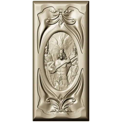 Sacred Flame Guardian - relief panel STL for CNC